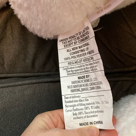 Isaac Mizrahi Skeleton Cowboy Body Pillow Halloween 32” x 60” Decor - Picture 4 of 5